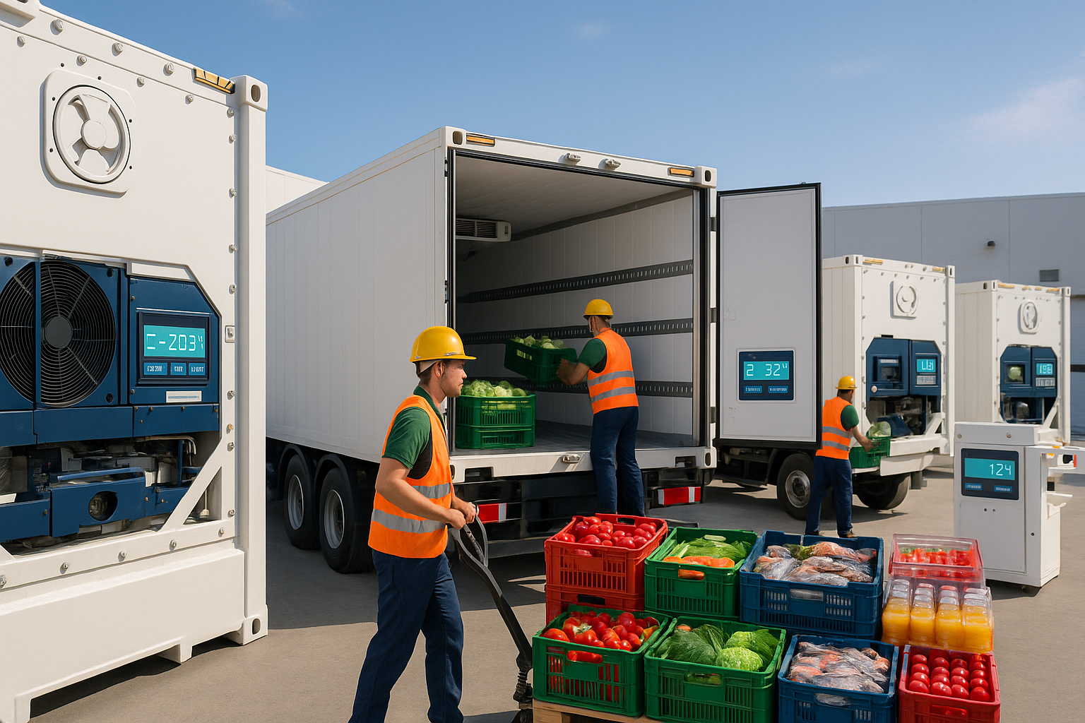 Quomodo continentes frigidae receptacula in cibo et potu utuntur logistics?